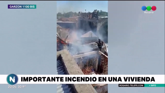 Un incendio devoró la casa de una familia en Empalme Graneros, que perdió todo