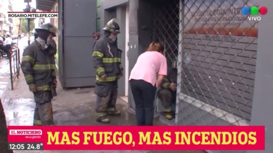 Incendio total en consultorio odontológico en el centro de la ciudad