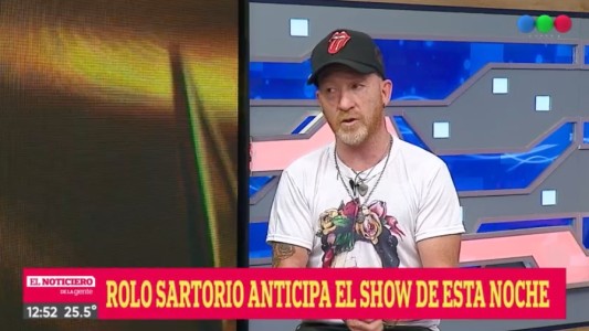 Rolo Sartorio anticipa su show en Rosario