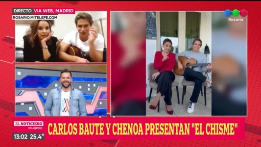 Carlos Baute y Chenoa dieron detalles sobre “El Chisme” en el Noticiero de la Gente