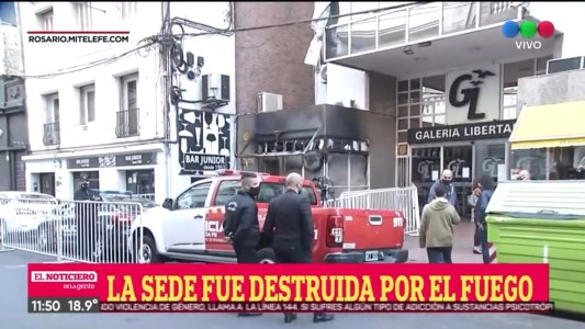 Ataque incendiario contra la sede de Rosario Central