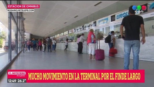 Gran movimiento en la Terminal de omnibus por el fin de semana largo