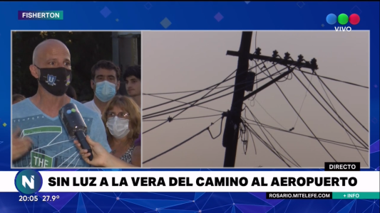 Vecinos de Fisherton protestaron por los reiterados cortes de energía