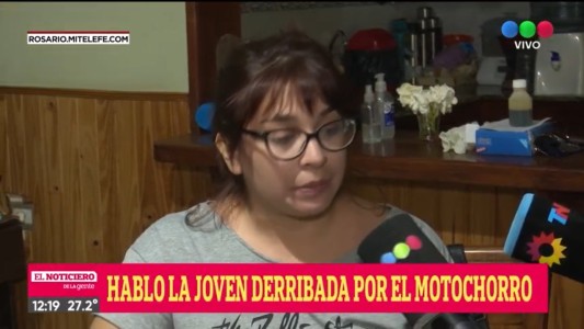 "Es un milagro que esté acá": se recupera en su casa la joven asaltada por un motochorro