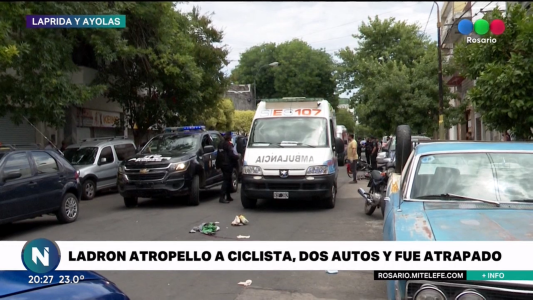 Un motociclista atropelló a un ciclista y casi termina siendo linchado por los vecinos