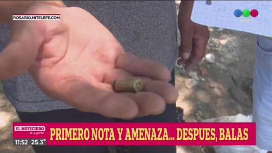 Luego de la amenaza mafiosa..las balas