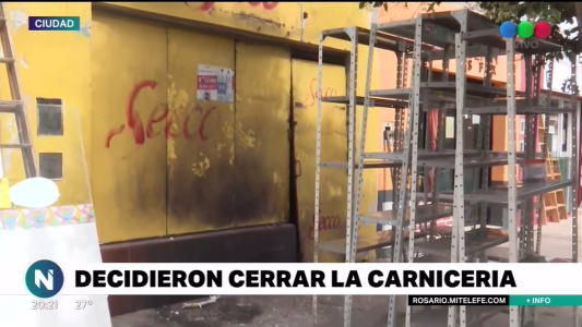 Prendieron fuego la carnicería que había sido baleada y asaltada en Solís al 300 y decidieron cerrarla