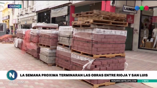 Avanzan las obras en peatonal San Martín