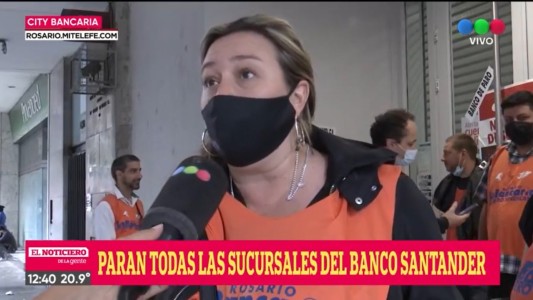 Este viernes no habrá atención en las 3 sucursales de Rosario del Banco Santander