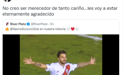 River le dedicó un video a Nacho Scocco tras anunciar su retiro