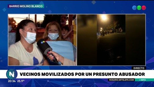 Vecinos se movilizaron porque un presunto abusador continúa en libertad