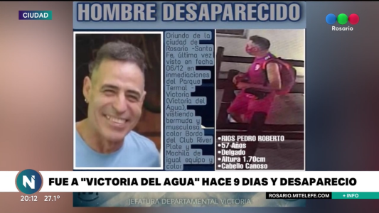 Buscan a un hombre de 57 años que desapareció en Victoria del Agua