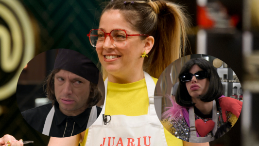 ¡Pura intriga! Juariu le reveló un secreto a Santiago Del Moro en plena competencia