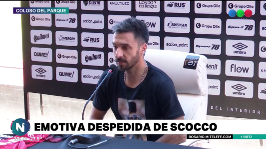 Scocco, entre lágrimas: “Nunca creí que iba a ser tan feliz en Newell’s