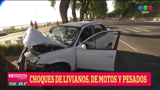 Impactante: un joven de 21 años se descompesó y estrelló su auto contra un árbol