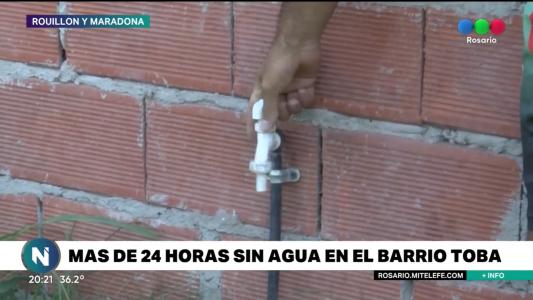 Los vecinos de barrio Toba están sin agua