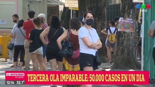Nuevo récord de contagios: confirman 50.506 casos en las últimas 24 horas
