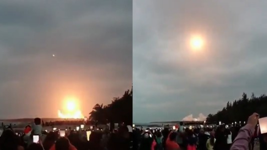 China lanzó un sol artificial y cientos de ciudadanos presenciaron un amanecer de mentira