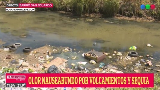 Por la basura: olor nauseabundo en el arroyo Ludueña