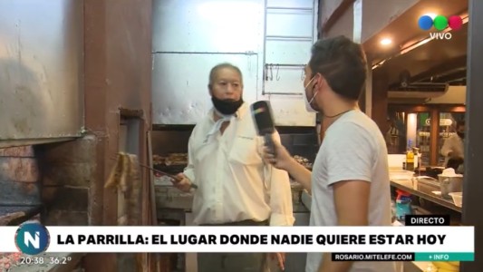 Cómo es trabajar en una parrilla en el día más caluroso del verano