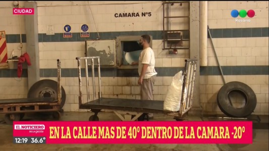 El sueño del pibe: cómo es trabajar en una fábrica de hielo en plena ola de calor