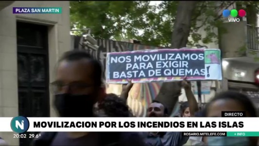 Manifestantes reclamaron por la sanción de la Ley de Humedales