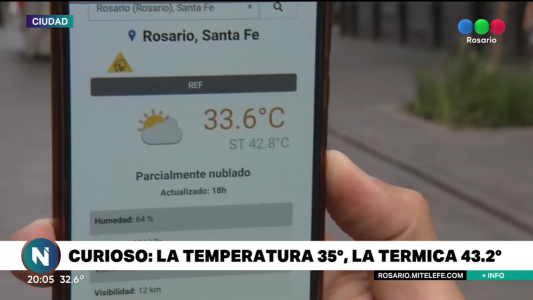 Saltó la térmica: hoy 43,2°, ¿se vienen las tormentas?