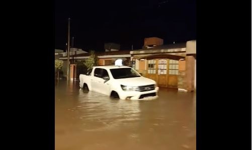 Córdoba: temporal en Jovita cayeron 250 mm y el pueblo quedó bajo el agua
