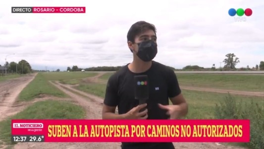 Roldán: alertan por caminos ilegales en los ingresos a barrios sobre la autopista Rosario-Córdoba