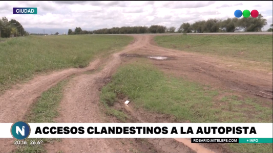 Aseguran que los accesos clandestinos a autopistas son peligrosos para el tránsito