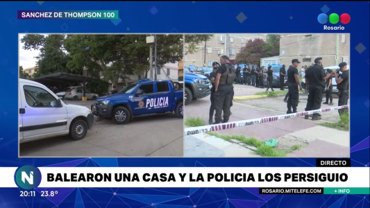 Tiroteo y persecución en zona sur
