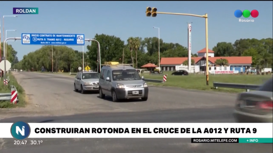 Construirán una rotonda en el cruce de la A012 y la ruta 9