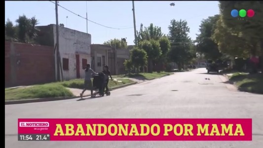 Apareció el padre del bebé abandonado en el barrio Triángulo