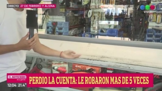 Perdió la cuenta: robaron por quinta vez en una ferretería
