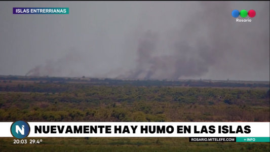 Nuevamente humo en las islas