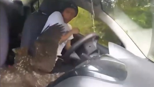 Un águila entró al auto de un youtuber mientras filmaba un video