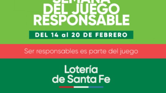 Lotería de Santa Fe anuncia la semana del juego responsable