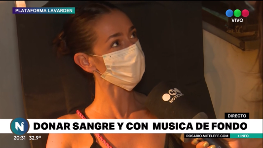 Campaña de donación nocturna de sangre
