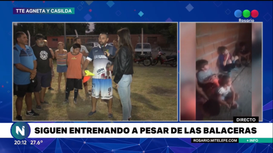 El día después de la balacera: en el club Montaldo volvieron a entrenar