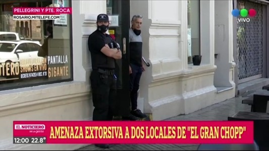 Plata o plomo: amenazas extorsivas a dos locales de “El Gran Chopp”