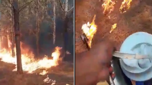 "Miren el desastre que hago": buscan al joven que se grabó usando un lanzallamas en un bosque de Corrientes