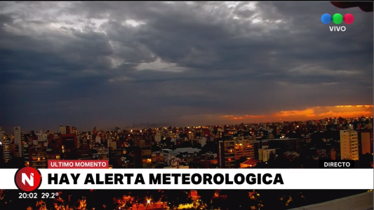 Rige un alerta meteorológico para Rosario y la región