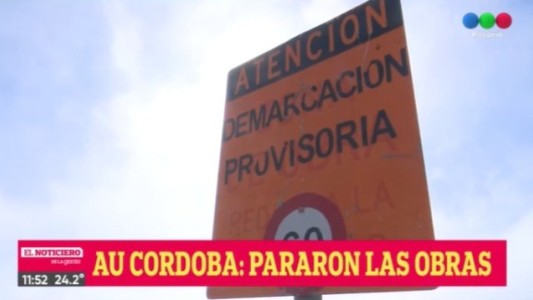 Por falta de fondos, 5 Km de la Autopista a Córdoba quedaron sin repavimentar