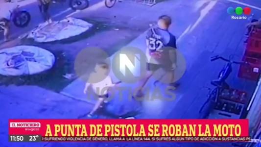 Robaron una moto a punta de pistola