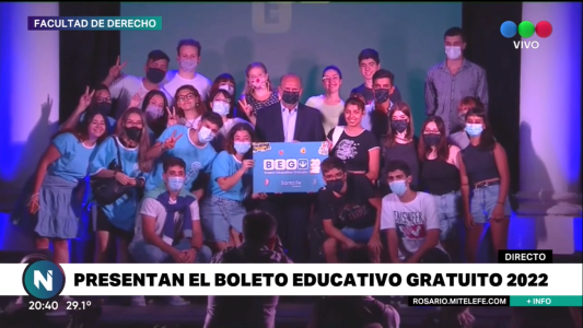 Presentaron el Boleto Educativo Gratuito 2022