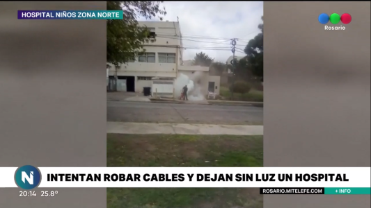 Intentaron robar cables y dejaron sin luz al Hospital de Niños Zona Norte