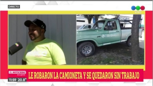 Robaron una camioneta que era utilizada como transporte de mercadería