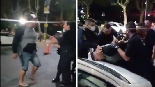 Lo pararon por no usar casco, amenazó a la inspectora y le pegó a su hija