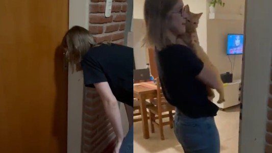 "Mi gato es GOD": se quedó afuera de su casa y su mascota le abrió la puerta