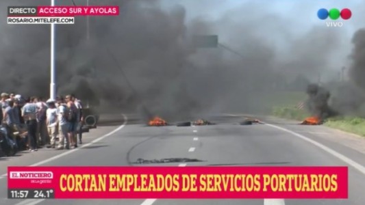 Empleados de Servicios Portuarios cortan Circunvalación por reclamos salariales